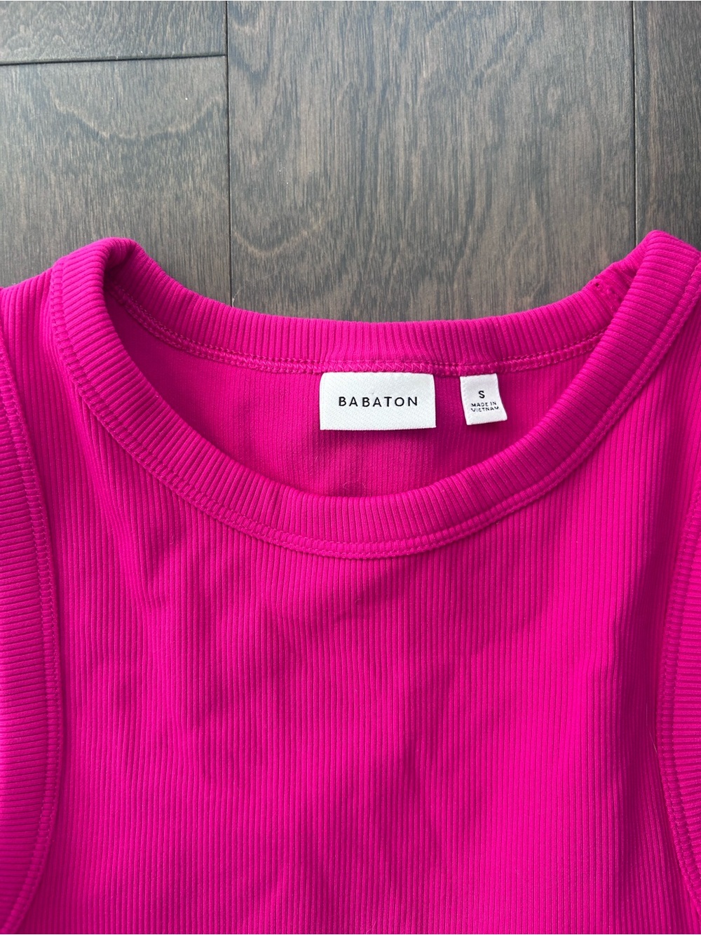 Babaton Pink Ribbed One-Piece - Picture 2 of 7